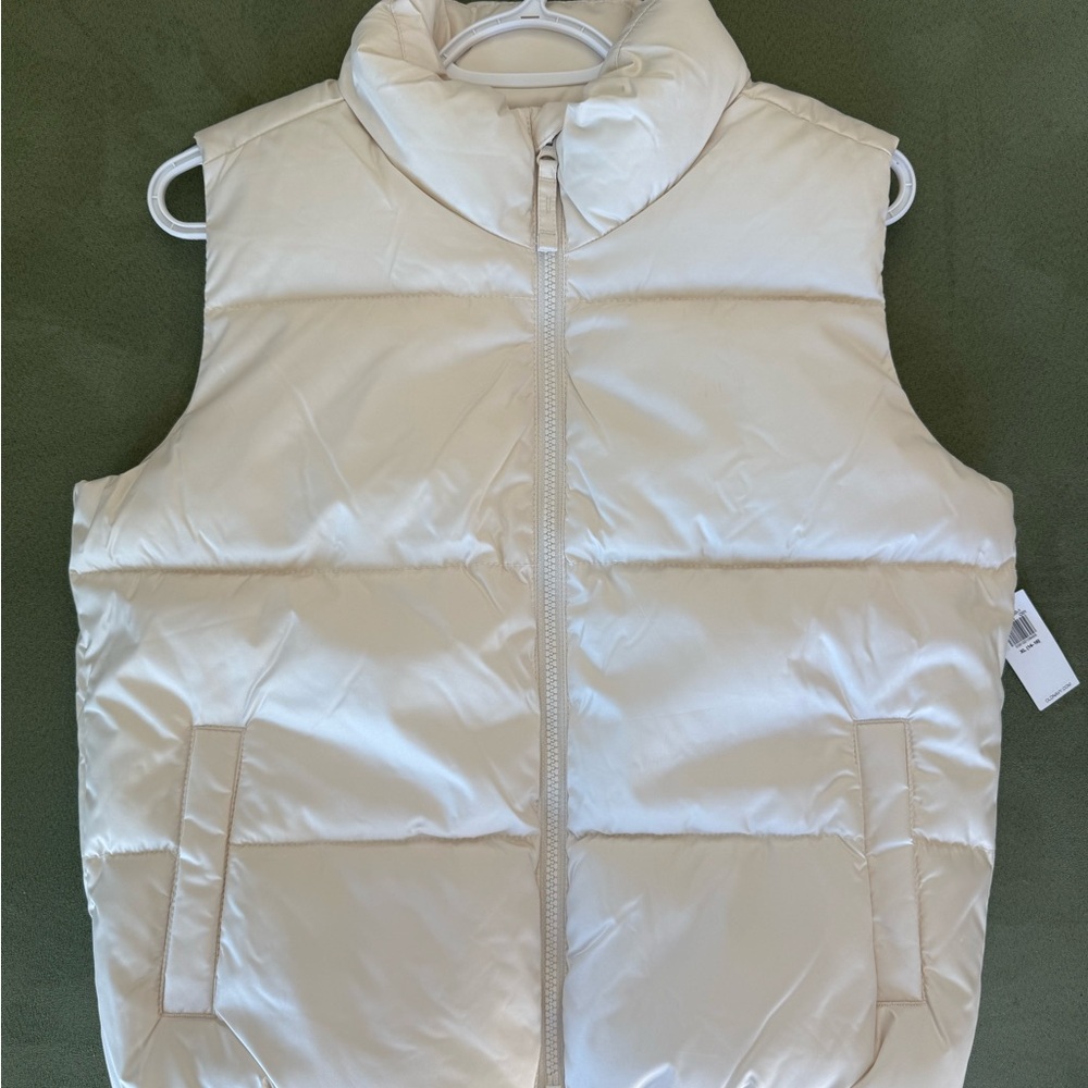 Old Navy Cream Puffer Vest for Kids